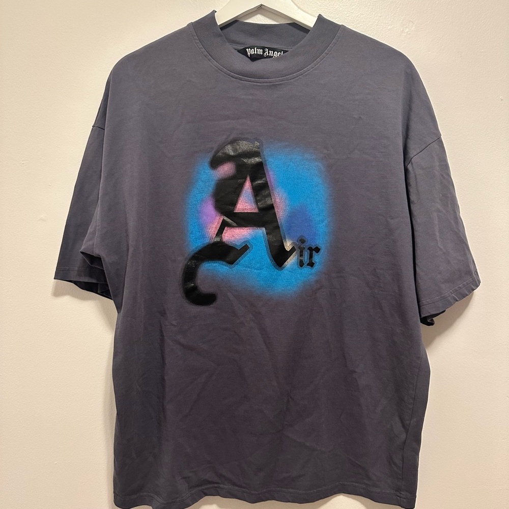 Palm Angels Charcoal Crewneck Tee